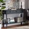 Baxton Studio Garvey French Provincial Dark Blue Gray Wood 3-Drawer Entryway Console Table 179-11329-Zoro - alternate 2